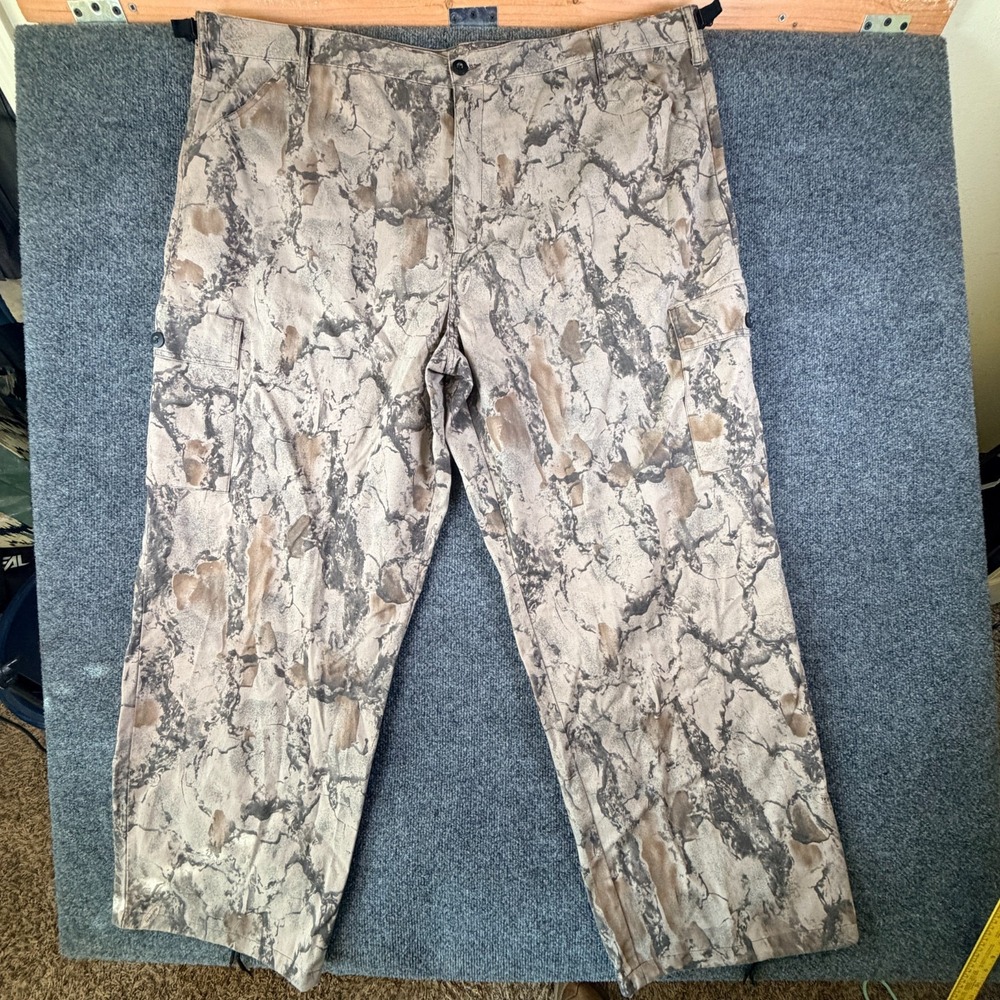 Liberty Natural Gear Hunting Pants Mens 3XL 50x32 Beige Camouflage‎ Cargo Pocket